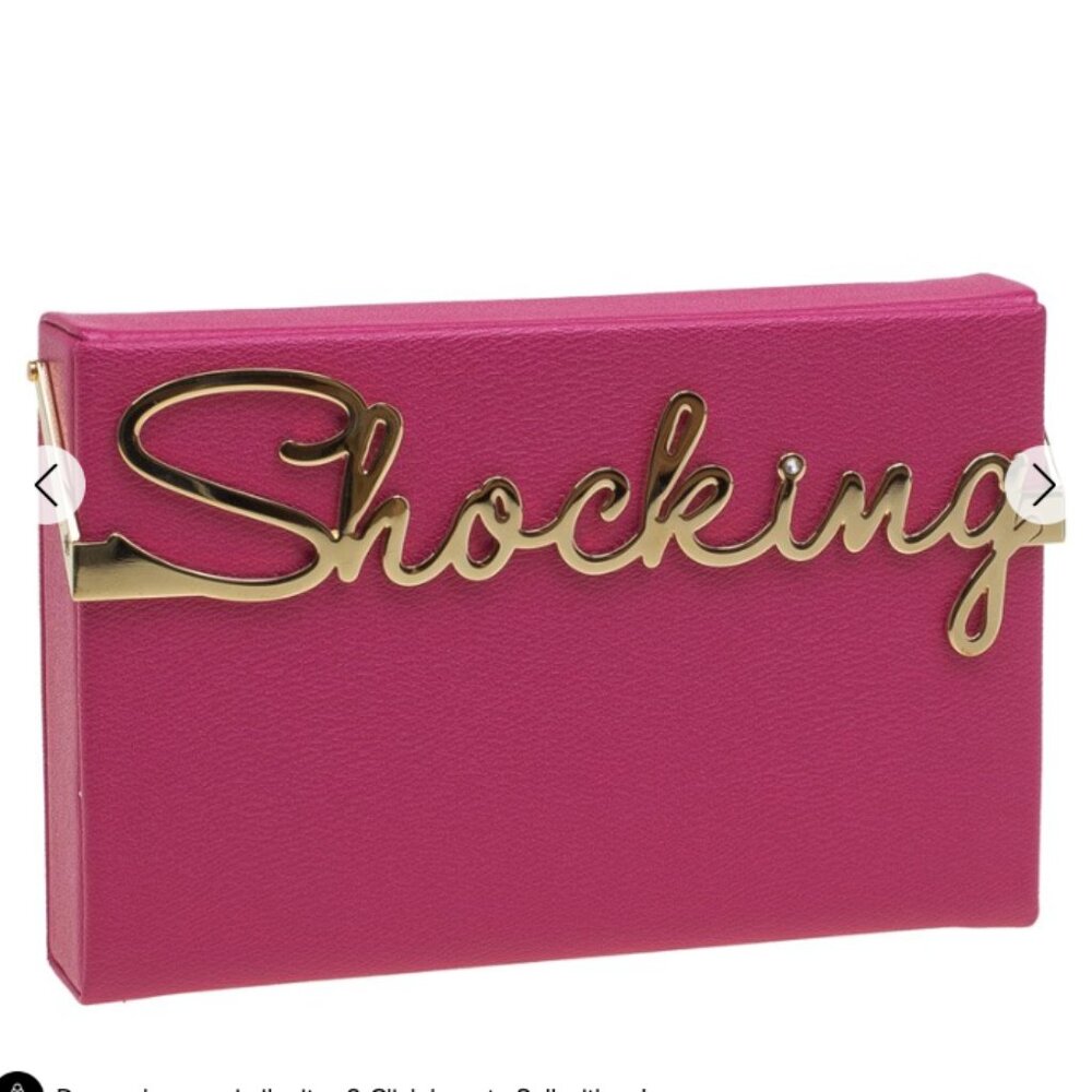 CHARLOTTE OLYMPIA Charlotte Olympia Pink Leather Shocking Vanina Clutch